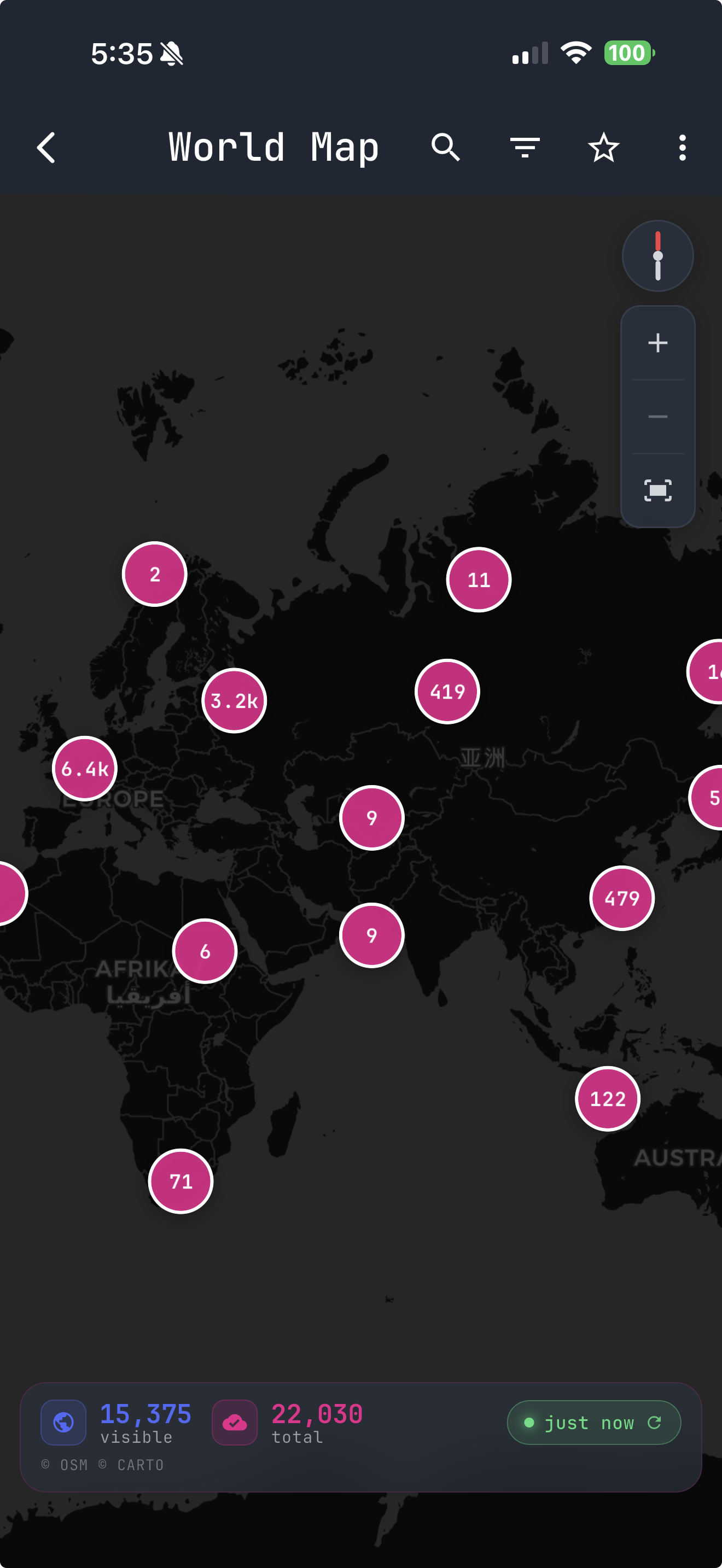 SocialMesh World Mesh Map